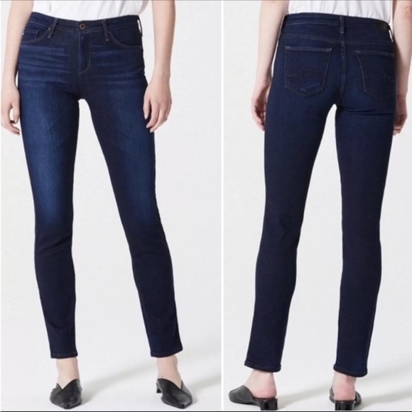 AG Adriano Goldschmeid The Prima mid rise cigarette dark wash jeans size 26R - Picture 1 of 15
